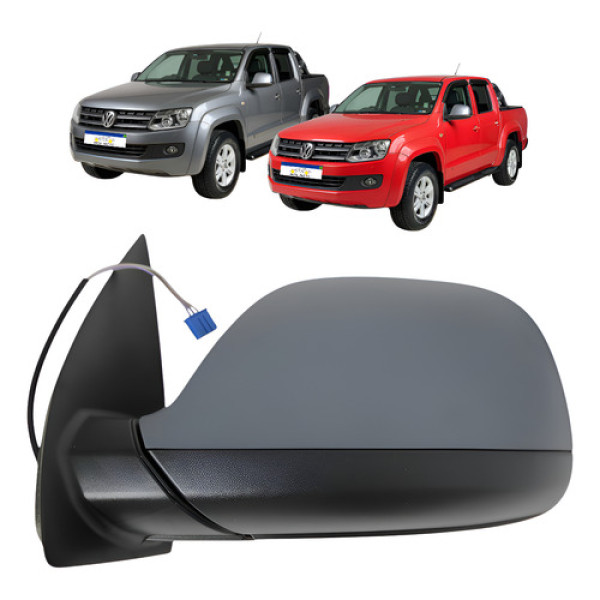 Retrovisor Vw Amarok 2010 A 2025 Elétrico Le Capa Cinza Esquerdo