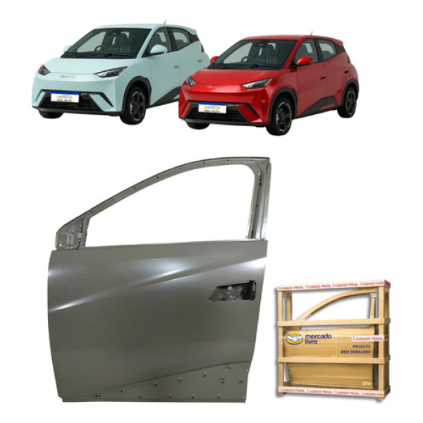 Porta Dianteira Byd Dolphin Mini Ev Gs 2024 2025 2026 L.e Dianteira Esquerdo Motorista Cinza