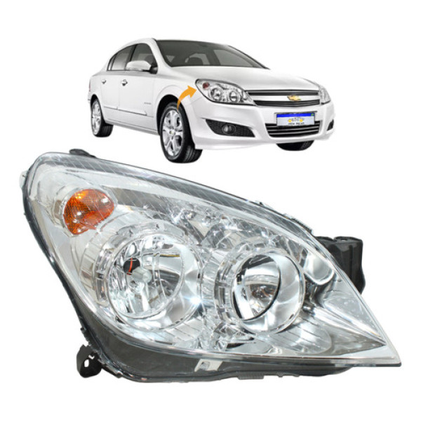 Farol Chevrolet Vectra 2009 2010 2011 Novo Lado Direito Direito