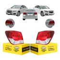 Lanterna Canto Cruze Sedan 2012 2013 2014 2015 2016 Nova Par Ambos Lados Vermelho