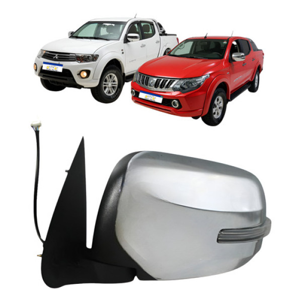 Retrovisor Retrátil Elétrico Triton 2017 A 2020 C/pisca 