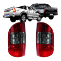 Par Lanterna Chevrolet S10 2001 2002 2003 A 2008 Fume Claro Ambos Lados Vermelho