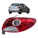 Lanterna Peugeot 207 Hatch 2008 2009 A 2015 Grade Cromada Ld Direito/passageiro Vermelho