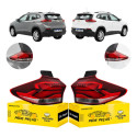 Par Lanterna Canto Chevrolet Tracker 2020 21 22 A 2025 C/led Ambos Lados Vermelho Cristal