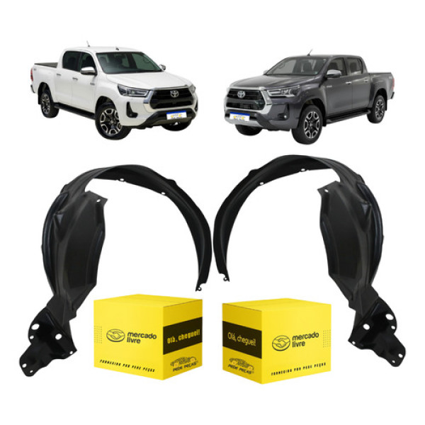 Par Protetor Caixa Roda Hilux Sw4 2021 A 2026 Novo