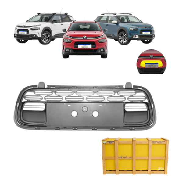 Grade Central C4 Cactus 2019 2020 A 2024 Nova Preto Fosco