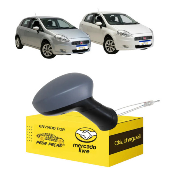 Retrovisor Fiat Punto 2008 2009 2010 A 2012 Novo Manual L.d