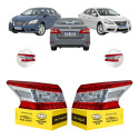 Lanterna Traseira Canto Nissan Sentra 2014 2015 2016 C/led Ambos Lados Vermelho Cristal Ambos Lados