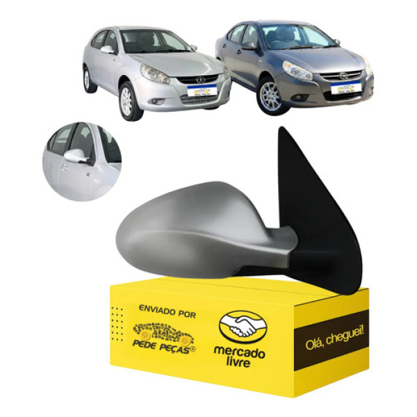 Retrovisor Elétrico Jac J3 2008 A 2011 C/aquecimento Ld