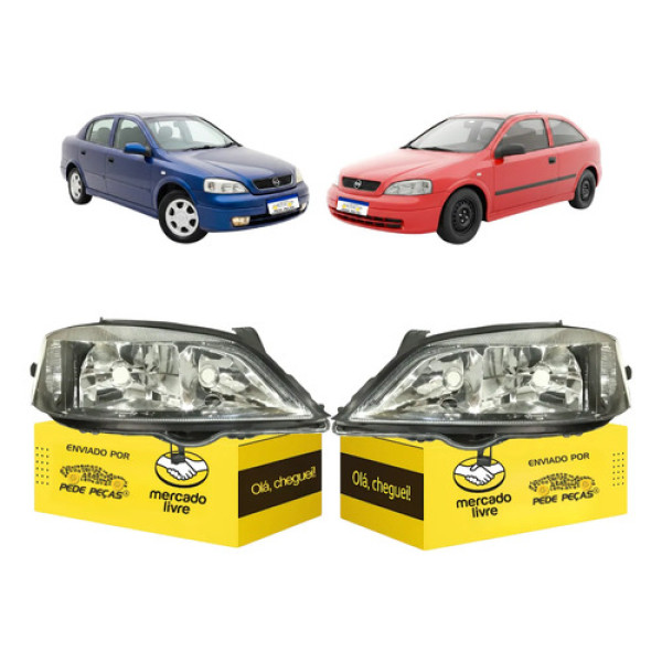 Par Farol Gm Astra 1998 1999 2000 2001 2002 Foco Duplo Ambos Lados