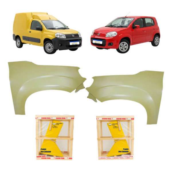 Par Paralama Uno Vivace 2011 A 2014 Fiorino 2014 A 2021