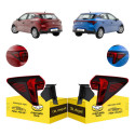Par Lanterna Traseira Canto Hb20 2023 2024 2025 2026 S/led Ambos Lados Vermelho