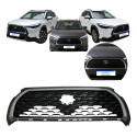 Grade Radiador Moldura Cinza Corolla Cross 2022 2023 2024 Preto