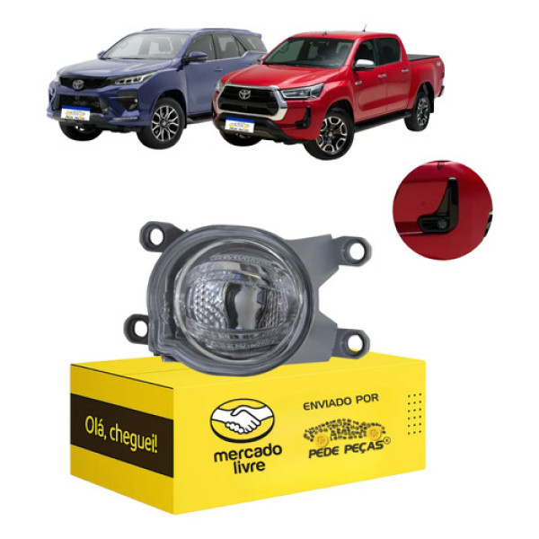 Farol Milha Cibié Toyota Hilux Sw4 2021 22 23 A 2026 Led Le Cristal