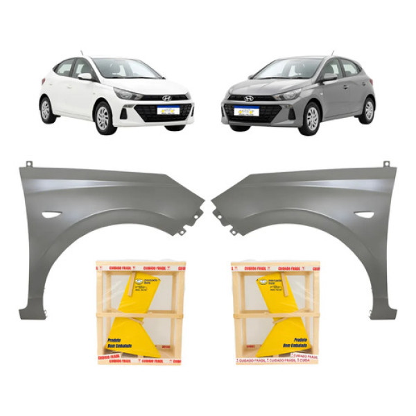 Par Paralama Hb20 Hatch Sense 2023 2024 2025 2026 Novo