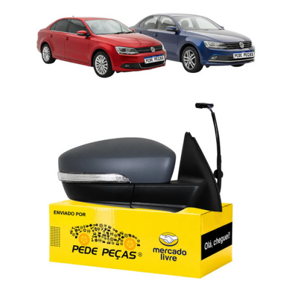 Retrovisor Vw Jetta 2011 12 A 2018 C/pisca C/desembaçador Ld