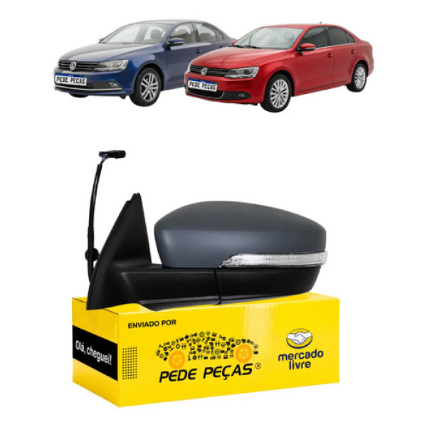 Retrovisor Vw Jetta 2011 12 A 2018 C/pisca C/desembaçador Le