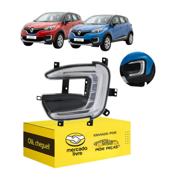 Farol Milha Renault Captur 2017 2018 2019 2020 2021 Led Le
