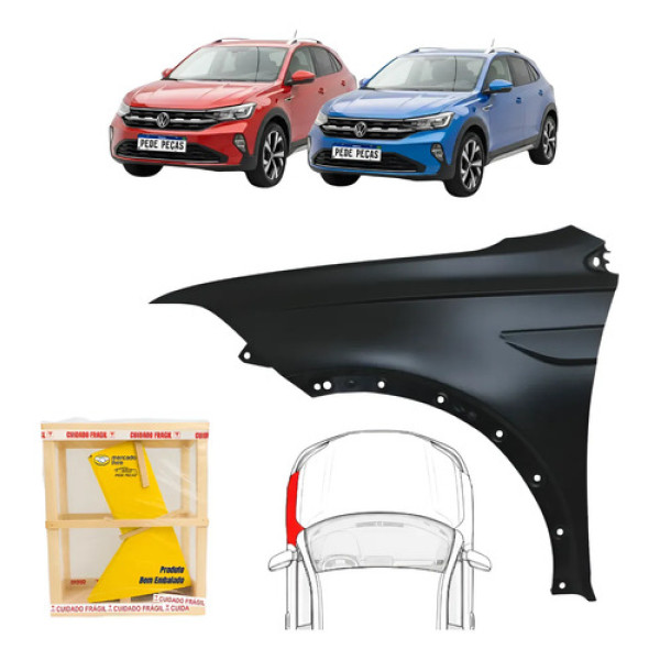 Paralama Vw Nivus 2020 2021 2022 2023 2024 2025 2026 2027 Le