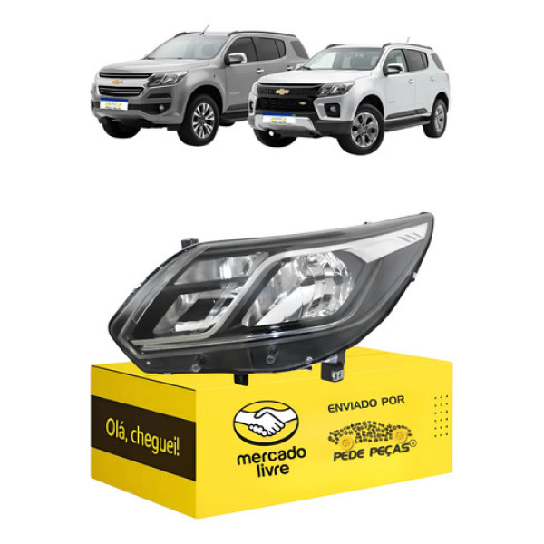 Farol Trailblazer 2017 2018 2019 2020 21 A 2024 C/led Le Esquerdo/motorista