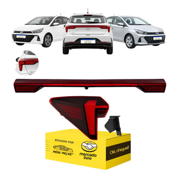 Par Lanterna Canto Tampa Hb20 Hatch 2023 24 25 2026 C/led Le