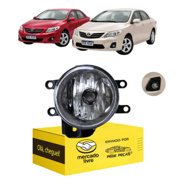 Farol Milha Auxiliar Cibie Toyota Corolla 2009 10 A 2015 Le Cristal