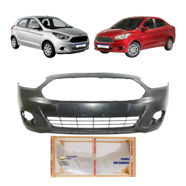 Parachoque Ka 2014 2015 2016 2017 2018 Hatch Sedan Preto