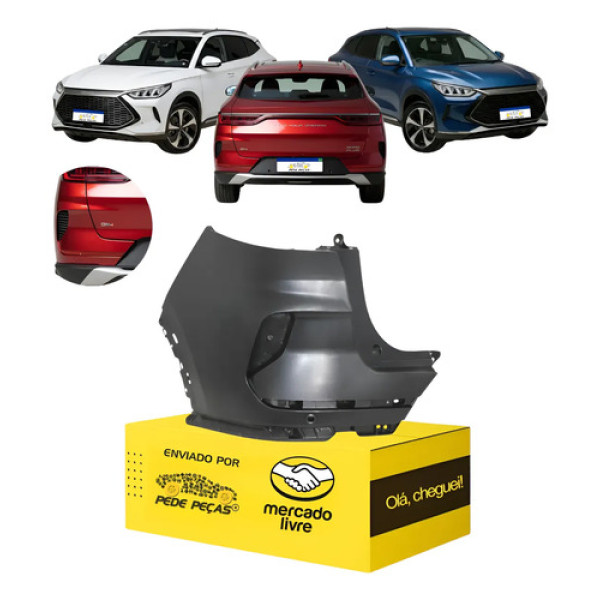 Parachoque Traseiro Superior Byd Song Plus 2023 24 2025 Le