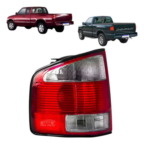 Lanterna S10 Std Dlx 1995 1996 1997 1998 1999 2000 Fume Le Esquerdo/motorista Fumê