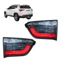 Par Lanterna Jeep Compass 2017 2018 2019 2020 21 C/led Novo Ambos Lados Preto/vermelho/cristal