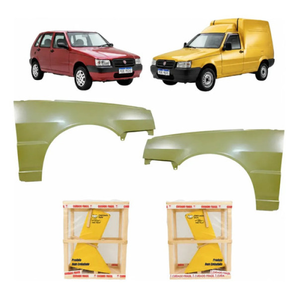 Par Paralama Fiat Uno Fiorino 2006 2009 2010 2011 A 2013
