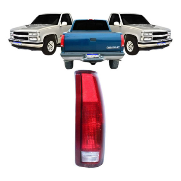 Lanterna Chevrolet Silverado 1997 1998 1999 2000 2001 02 Ld Direito/passageiro Vermelho