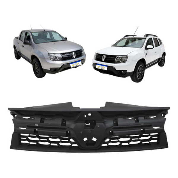 Grade Dianteira Duster 2016 2017 2018 A 2020 Interna Externa Preto