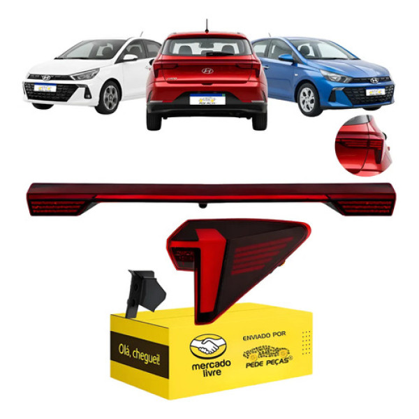 Par Sinaleira Canto Tampa Hb20 Hatch 2023 A 2026 C/led Ld