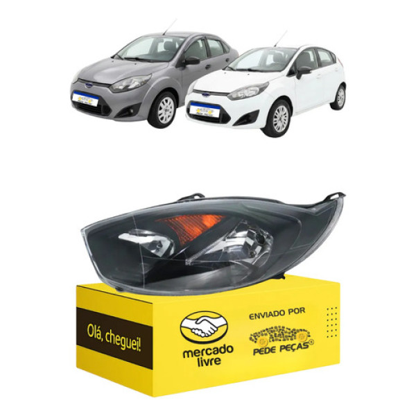 Farol Ford Fiesta Rocam 2011 2012 2013 2014  Le Direito/passageiro