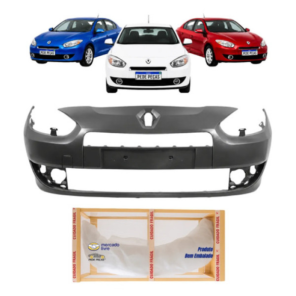 Parachoque Dianteiro Renault Fluence 2011 2012 13 A 2014 Preto