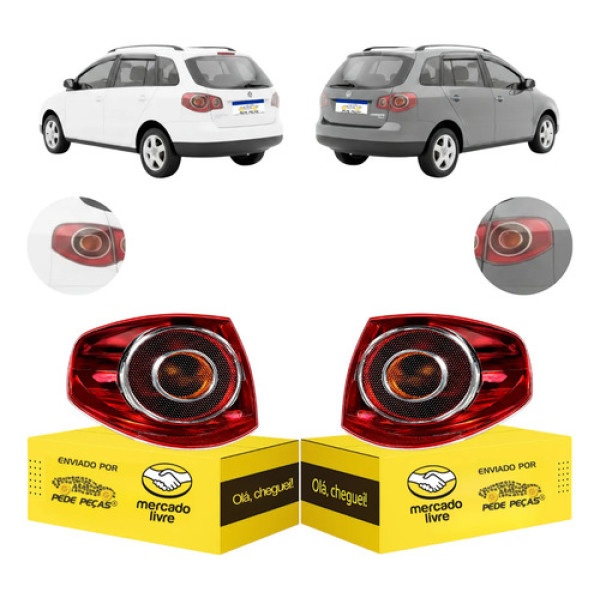 Par Sinaleira Canto Volkswagen Spacefox 2006 07 08 09 2010 Ambos Lados