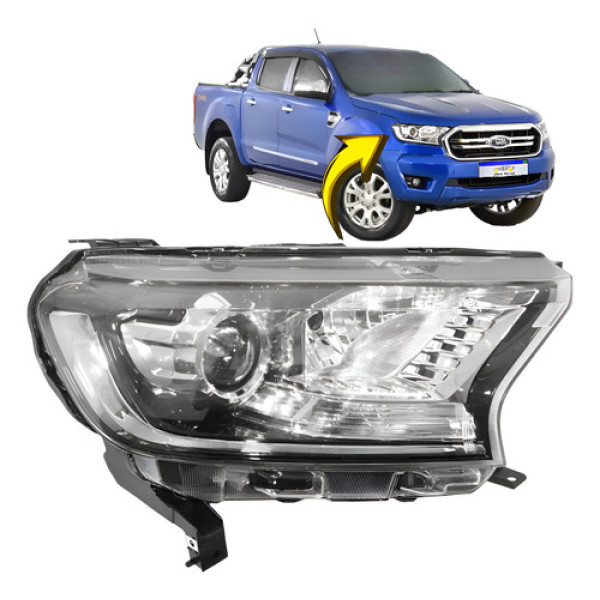 Farol Ford Ranger 2017 2018 2019 2020 2021 Lado Direito  Direito