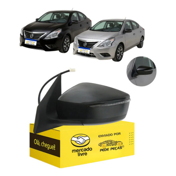 Retrovisor Esquerdo Nissan Versa Unique 2015 2016 C/pisca