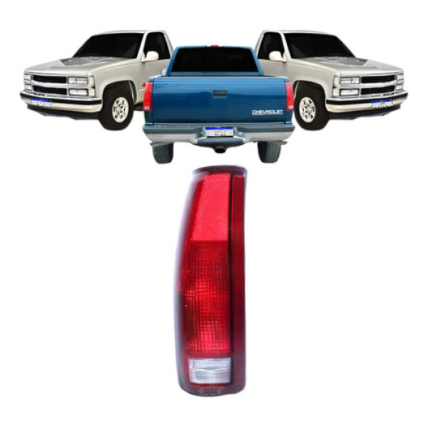 Lanterna Chevrolet Silverado 1997 1998 1999 A 2002 Nova Le Esquerdo/motorista Vermelho