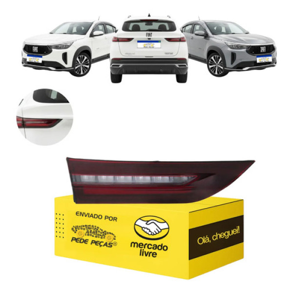Lanterna Mala Fiat Fastback 2023 2024 2025 2026 Full Led Le Esquerdo/motorista Fumê