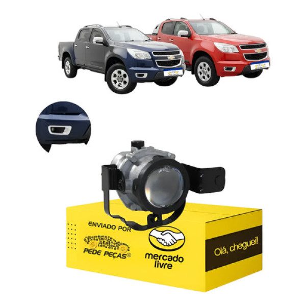 Farol Milha Auxiliar Chevrolet S10 2012 2013 14 15 2016 L.d Cristal