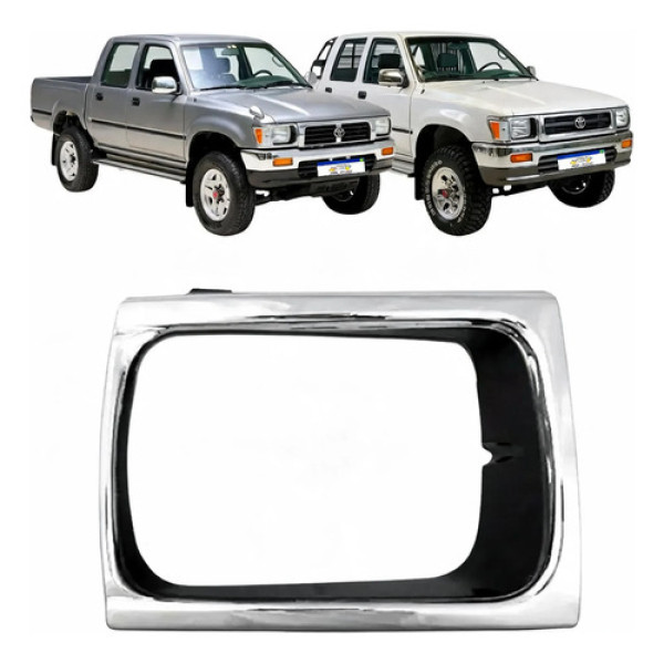 Aro Farol Toyota Hilux 1992 1993 1994 1995 A 2001 Cromado