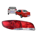 Jogo Lanterna Tampa + Canto Fiat Siena 2008 2009 2010 A 2016 Ambos Lados Vermelho