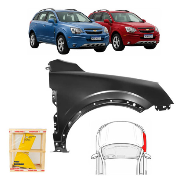 Paralama Gm Captiva Sport 2008 A 2017 Novo Ld