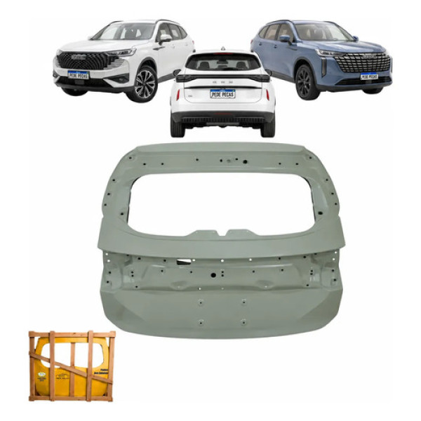 Tampa Traseira Porta Malas Gwm Haval H6 2023 24 25 2026 Nova Cinza