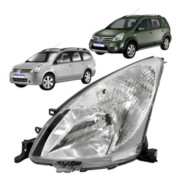 Farol Nissan Livina 2009 2010 2011 2012 2013 2014 Novo L.e Esquerdo
