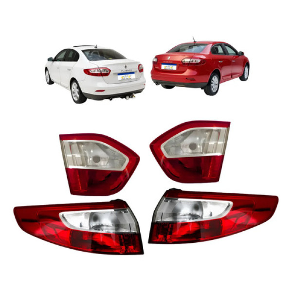 Kit Sinaleiras Renault Fluence Mala Canto 2011 2012 A 2016 