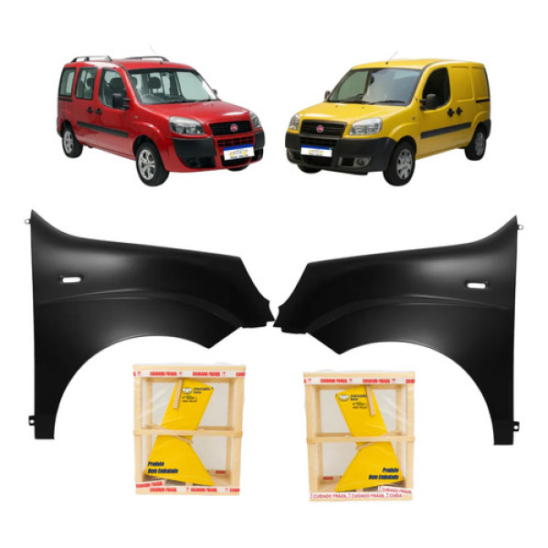 Par Paralama Fiat Doblo 2010 2011 2012 2013 A 2021 Novo