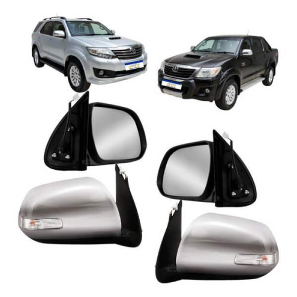Retrovisor Toyota Hilux 2012 A 2015 Par C/pisca Eletrico 